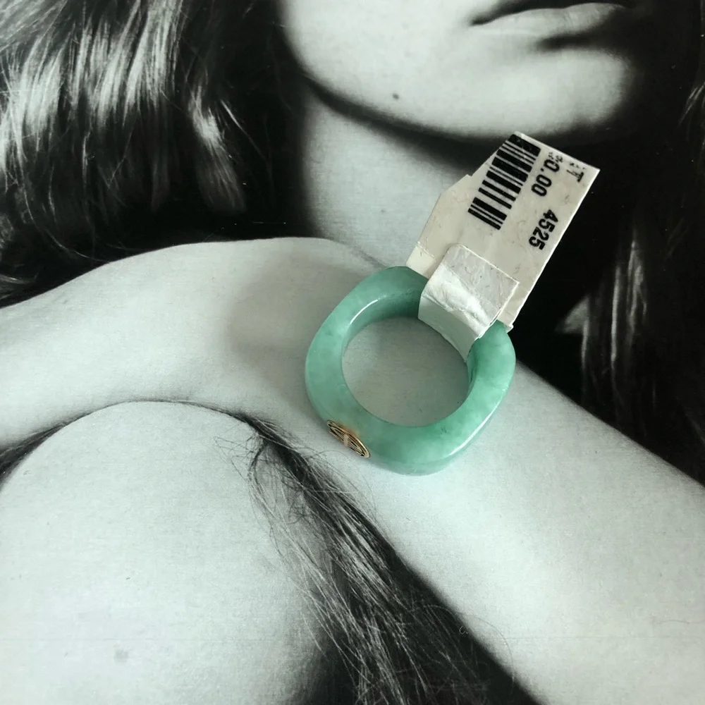 14KT Gold Jade Ring